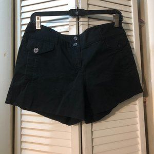 New York & Company Black Vestry Street Shorts, Size 6